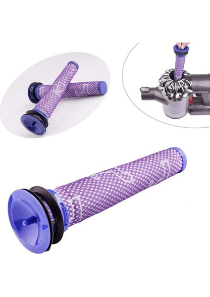Filtre Yıkanabilir Yedek Filtre Dyson DC58 DC59 DC61 DC62 V6 V7 V8 Serisi Elektrikli Süpürge (Yurt Dışından)
