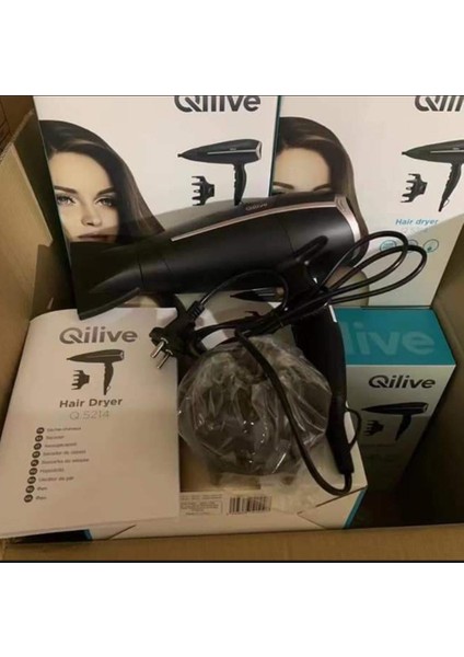 Orijinal Marka Qilive Q-5214 Profesyonel Saç Kurutma Makinesi - 2200 Watt (Yurt Dışından)