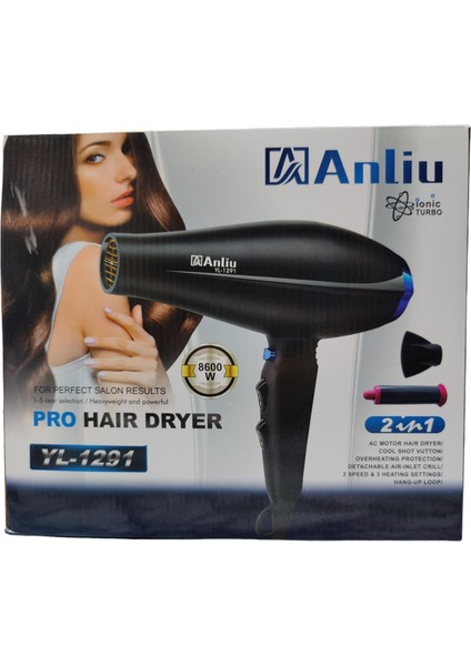Electroginal Profesyonel Saç Kurutma Makinesi ve Rulo 2'si 1 Arada Multistyler Ticari Güzellik Salonu Saç Kurutma Makinesi (Yurt Dışından)