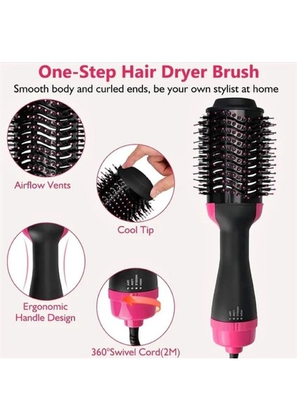 Tek Adımda Saç Kurutma Makinesi,volumizer Sıcak Saç Kurutma Makinesi Fırçası, Salon Negatif... (Yurt Dışından) fiyatları