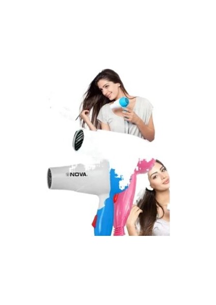 1000W Profesyonel Nova Moda Saç Kurutma Makinesi | Hem Erkekler Hem De Kadınlar Için Katlanabilir Hafif Mini Elektrikli Saç Kurutma Makinesi Şekillendirici - Ağır Hizmet (Yurt Dışından)