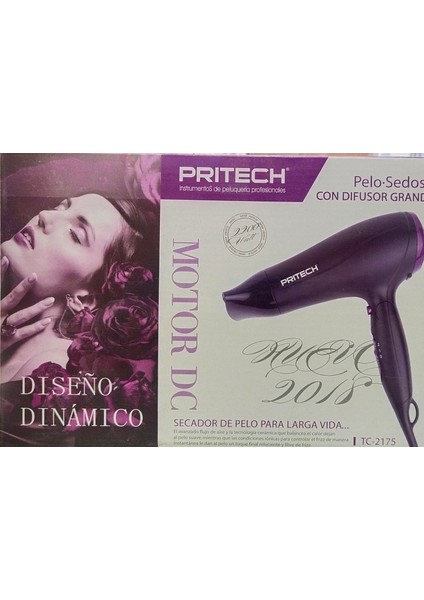 Saç Kurutma Makinesi Pritech Tc - 2175 (Yurt Dışından) fırsatları