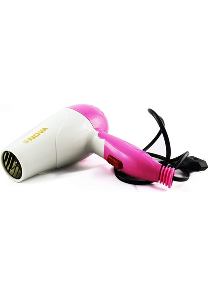 Katlanabilir Saç Kurutma Makinesi Pembe 1000W - Ağır Hizmet Tipi Elektrikli Katlanabilir Saç Kurutma Makinesi (Yurt Dışından)