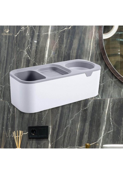 Tutucu, Fön Tutucu Duvar Askısı, Tuvalet Pratik Depolama Düzenleyici Raf, Pratik Depolama Rafı, Banyo Rafı (Yurt Dışından)