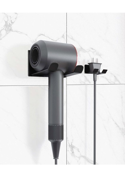 Duvara Monte Asılabilir Saç Kurutma Makinesi Düzleştirici Bigudi Tutucu Stand Raf Kanca Organizatör (Yurt Dışından) fiyatları
