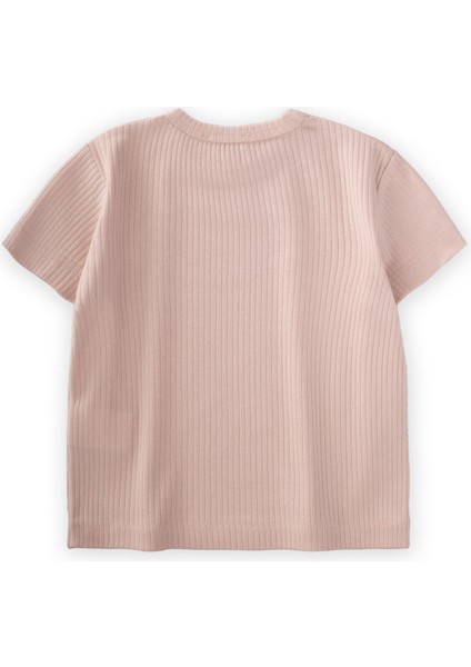 Basic Fitilli T-Shırt Pudra Pembe fiyatları