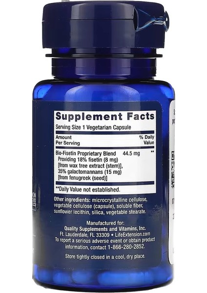 Bio- Fisetin 30 Vegetarian Capsules fiyatları