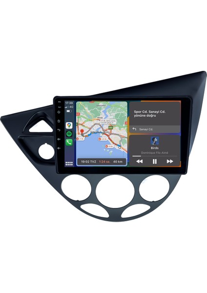 Ford Focus (1999-2004) Android 14 Multimedya Carplay 10 Inch 4 GB Ram / 64 GB Hafıza CRV-244XD