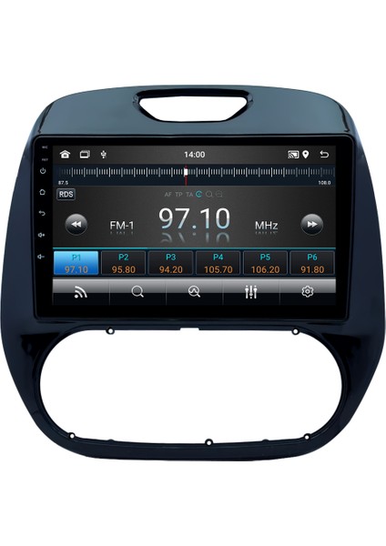 Renault Captur (2006-2011) Android 14 Multimedya Carplay 10 Inch 4 GB Ram / 64 GB Hafıza CRV-4456XD