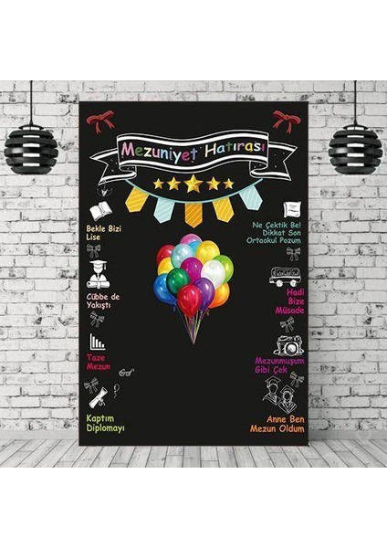Ortaokul Mezuniyet Hatıra Afişi 100*150 cm