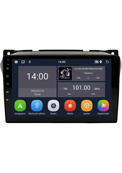 Suzuki Alto (2010-2011) Android 14 Multimedya Carplay 10 Inch 4 GB Ram / 64 GB Hafıza CRV-4518XD
