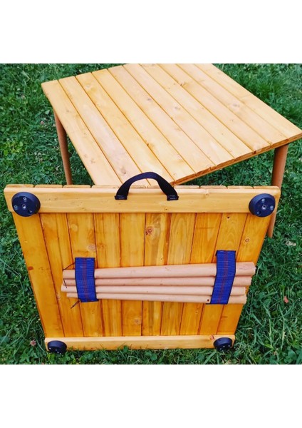 Düz Toplanabilen Ceviz Ahşap Kamp Masası fiyatları