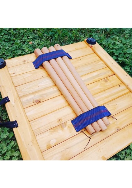 Düz Toplanabilen Ceviz Ahşap Kamp Masası modelleri