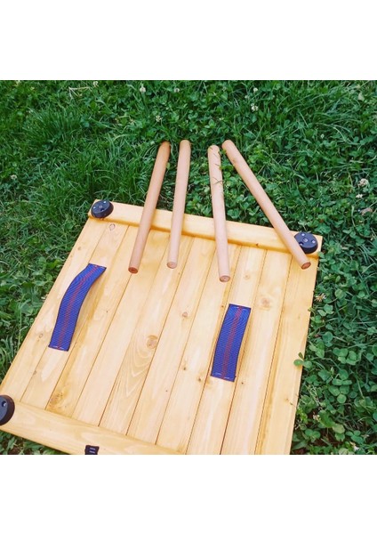 Düz Toplanabilen Ceviz Ahşap Kamp Masası fırsatları