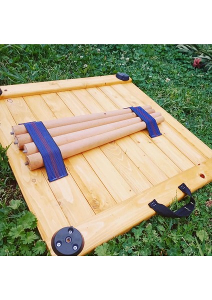 Düz Toplanabilen Ceviz Ahşap Kamp Masası indirimleri