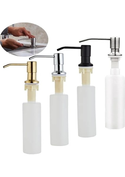 500 ml Gümüş Kafa Lavabo Sabunluk Sıvı Sabun Şişesi Elle Basarak Sabun Losyon Dispenseri Mutfak Aksesuarları 300 ml (Yurt Dışından) fiyatları