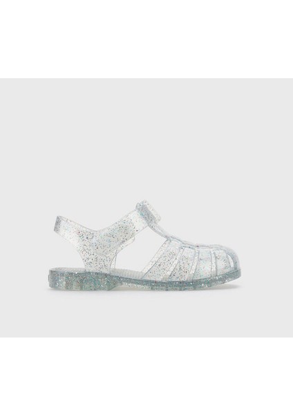 S10329-386 Clasıca Glitter Simli Gri Kız Çocuk Sandalet fiyatları