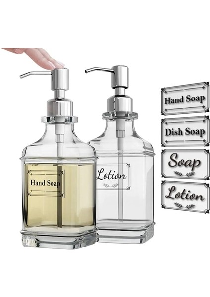 550ML-BANYO Mutfak Antika Kalın Cam Pres Tipi Ayrı Şişe Sabunluk Sıvı Köpük Makinesi Yıkama El (Yurt Dışından) fiyatları