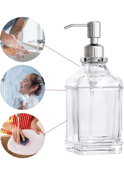 550ML-BANYO Mutfak Antika Kalın Cam Pres Tipi Ayrı Şişe Sabunluk Sıvı Köpük Makinesi Yıkama El (Yurt Dışından) fırsatları