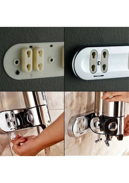 Altın Tek Duvara Montaj Banyo Duş Şampuan Sabun Cihazı Şişe Dağıtıcı Kutusu El Dezenfektanı Duş Sıvı Dispenseri Banyo Aksesuarları (Yurt Dışından) indirimleri