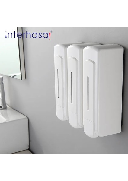 Silver1-Tek/çift/üçlü 1050ML Sabunluk Duvar Duşu Banyo Şampuanı Jel Dağıtıcı Banyo Aksesuarları Sıvı Sabun Kabı (Yurt Dışından) fiyatları