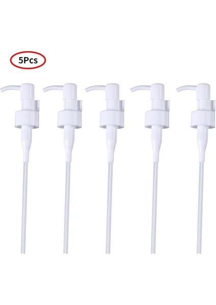 White-5 Adet 20/24MM Yağ Ovuşturdu El Sıvı Sabun Pompalı Dağıtıcı Plastik Losyon Şişeleri Uzun Daldırma Tüpleri Ile Yedek Pompa (Yurt Dışından)