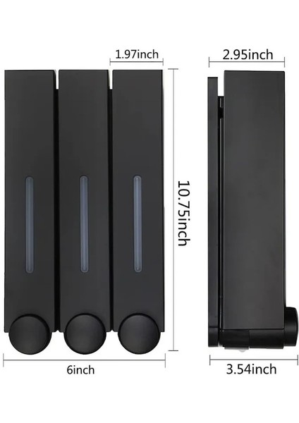 Black2-Sabunluk El Mutfak Banyo Manuel Duvara Monte Sabunluk Duş Jeli Şampuan Basın Sıvı Sabun (Yurt Dışından)