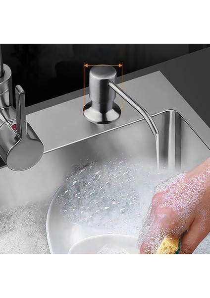 Altın-Mutfak Lavabo Uzatma Tüpü Kiti Için Sabunluk Yedek Metal Lavaboya Monte Güverte Tezgahı Altında (Yurt Dışından) fırsatları