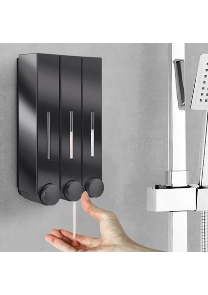 Gri TEK-420ML Sabunluk Duvara Monte Manuel Duş Sabunluk Duş Jeli Duvar Deterjan Dağıtıcı Banyo El Dropship (Yurt Dışından) indirimleri