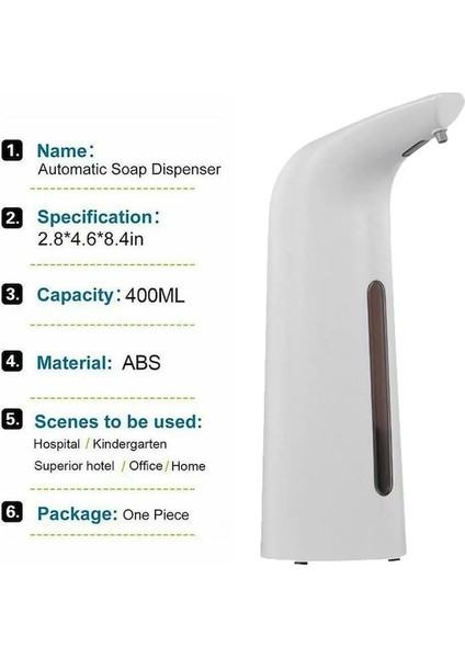 Glod KAPLAMA-400 ml Otomatik Sabun Temizleyici Dispenser Eller Serbest Kızılötesi Sensör Ev Mutfak Banyo Için Temassız Temizleyici Dağıtıcı (Yurt Dışından) indirimleri