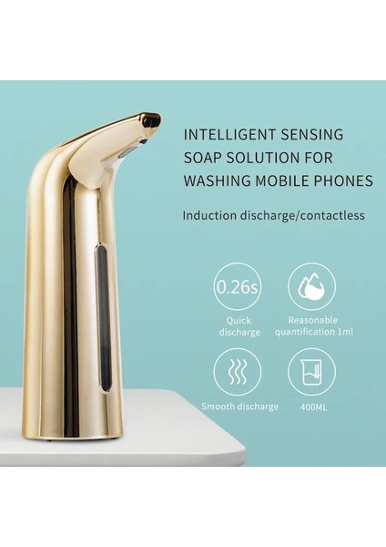 Siyah-Otomatik Sıvı Sabunluk Elektrikli Fotoselli Kızılötesi Sensörlü Sabunluk Mutfak Bulaşık Sıvı Otomatik El Sabunu Dispenseri (Yurt Dışından) fiyatları