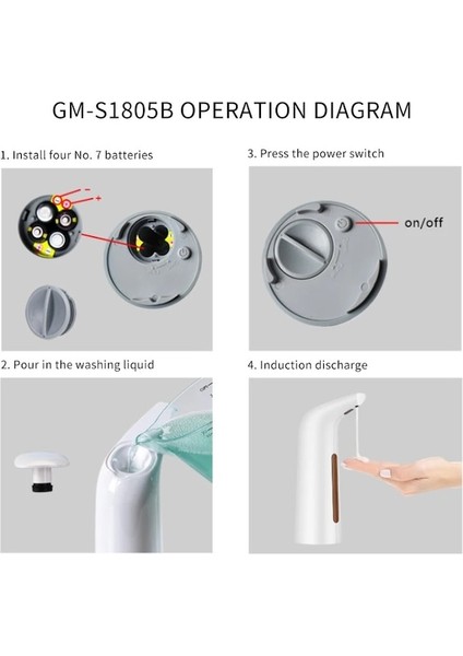 Siyah-Otomatik Sıvı Sabunluk Elektrikli Fotoselli Kızılötesi Sensörlü Sabunluk Mutfak Bulaşık Sıvı Otomatik El Sabunu Dispenseri (Yurt Dışından) indirimleri