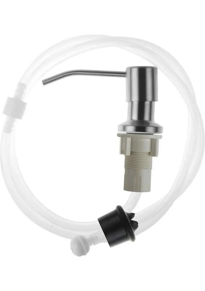 B-Mutfak Lavabo Sıvı Sabunluk Pompası Paslanmaz Çelik 500ML Sıvı Sabun Şişesi Lavabo Montaj El Basınçlı Sabunluk Şişesi (Yurt Dışından) fırsatları