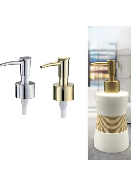 Mat Altın-Dıy Dağıtıcı Pompası Sabun Şişesi Kafası El 28/400 Konu Standart Sıvı Pompaları Için Yedek Sabun Losyon Dağıtıcı Pompası (Yurt Dışından) fiyatları