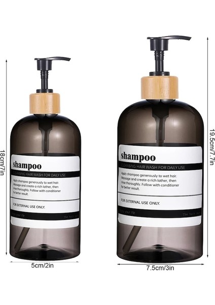 250ML Şişe-Siyah-Büyük Kapasiteli Şampuan Kremi Vücut Yıkama Dispenseri Bambu Pompa Ile Boş Dolum Sabun Şişesi Banyo Duş Dispenseri (Yurt Dışından) fırsatları