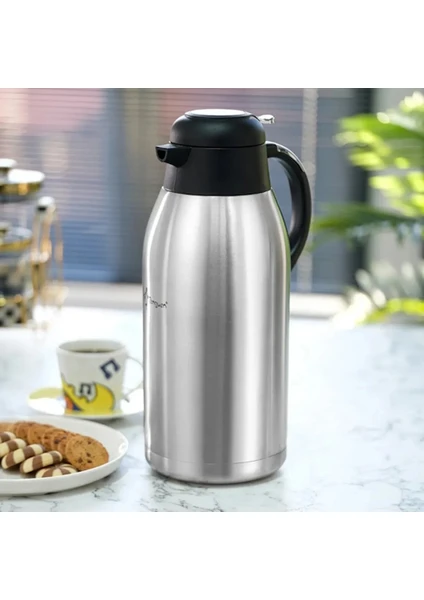 1250XS Çift Katlı Çelik Termos 2.5 Litre Çay Termosu