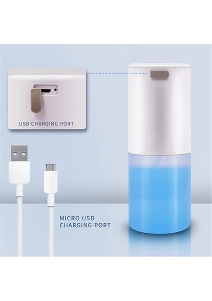 A - USB Şarjlı Temassız Otomatik Sabunluk USB Şarjlı Akıllı Köpük Makinesi Kızılötesi Sensörlü Köpük Sabunluk El Dezenfektanı Banyo (Yurt Dışından) fırsatları