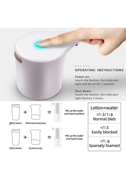 A - USB Şarjlı Temassız Otomatik Sabunluk USB Şarjlı Akıllı Köpük Makinesi Kızılötesi Sensörlü Köpük Sabunluk El Dezenfektanı Banyo (Yurt Dışından) indirimleri