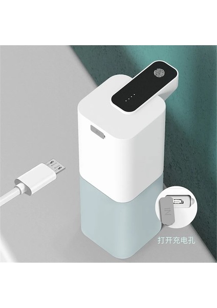 Sabunluk-Usb Şarjlı Otomatik Sabunluk Akıllı Sensör Sıvı Sabunluk Otomatik Köpük Dispenseri El Dezenfektanı Dispenseri Fotoselli (Yurt Dışından)