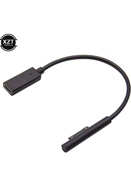 USB Tip C Pd Şarj Kablosu Microsoft Surface Pro 4 5 6 Go Dc Fiş Konnektörü Güç Adaptörü Dönüştürücü Laptop Şarj Kablosu (Yurt Dışından) fırsatları