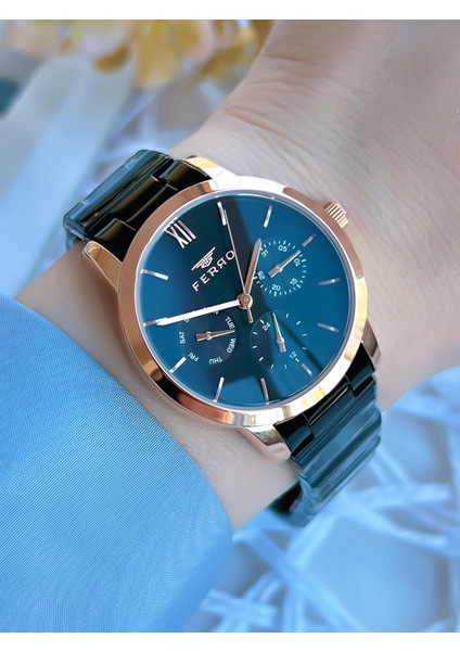 Çelik Kordonlu Iç Fonksiyonları Aktif 3 Atm Özel Tasarım Kadın Kol Saati BFM210788AWT-R fiyatları