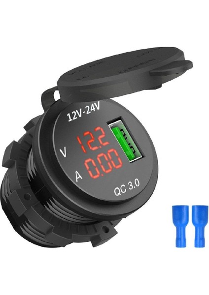 Qc 3.0 USB Araç Şarj Soketi Adaptörü Voltmetre Ampermetre Cep Telefonu Için (Yurt Dışından) fiyatları