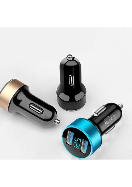 LED Ekranlı Çift USB Araç Şarj Cihazı Taşınabilir Araç (Yurt Dışından) fiyatları