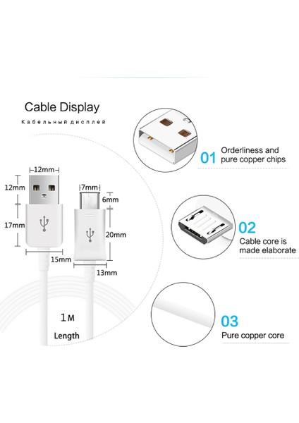 Samsung Galaxy S3 S4 S6 S7 Kenar Not 4 5 J2 J3 J5 J7 2016 2017 Şarj Seyahat Adaptörü Ab Abd 1 M USB Kablosu Xiaomi Için Şarj (Yurt Dışından) indirimleri