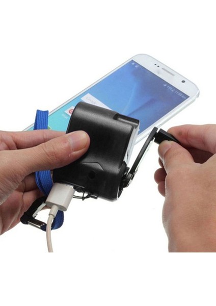 Mini Kompakt El Krank Şarj Cihazı Manuel Jeneratör Cep Telefonu Acil Durum Şarj Cihazı USB Şarj Cihazı Bağlantıda Kalın (Yurt Dışından) fiyatları