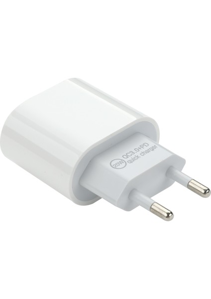 20W Hızlı Şarj Pd USB C Şarj Cihazı Apple iPhone 13 Pro 12 11 8 14 ipad Ab Güç Adaptörü Abd Tak Pd Şarj Tipi C Bağlantı Noktası Kablosu (Yurt Dışından)