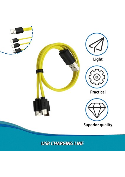 ZNT-L13 USB Şarj Kablosu 1 Ila 3 Mikro USB Hattı Şarj Kablosu Aksesuarı (Yurt Dışından) fırsatları
