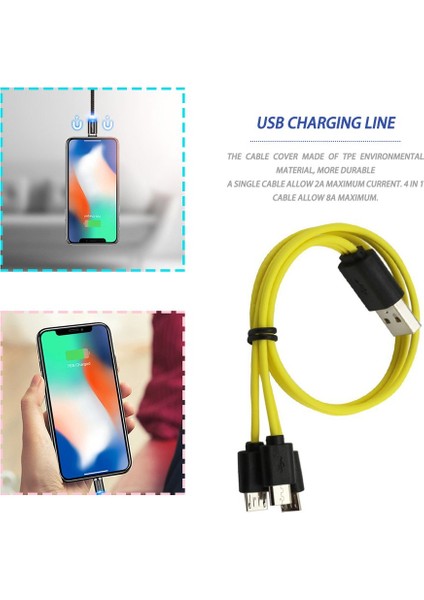 ZNT-L13 USB Şarj Kablosu 1 Ila 3 Mikro USB Hattı Şarj Kablosu Aksesuarı (Yurt Dışından) indirimleri
