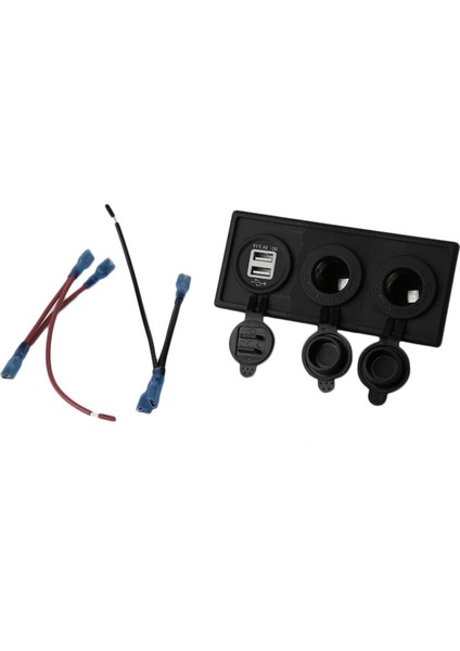 Evrensel 2. Nesil USB Şarj Cihazı + Güç Kaynağı Soketi + Montaj Çerçevesi Seti (Yurt Dışından)