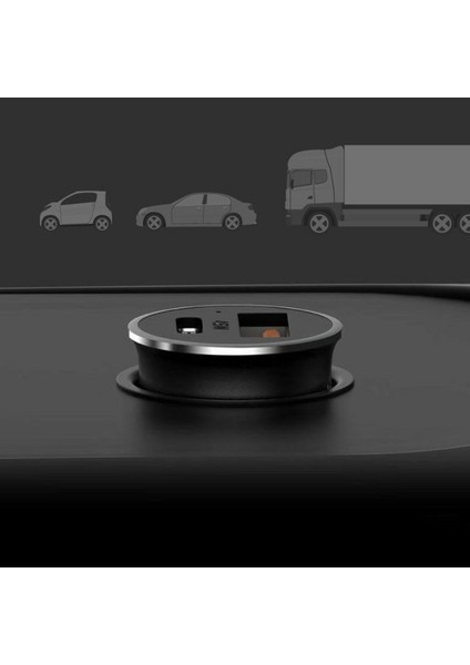 Çift USB Çok Fonksiyonlu Araç Şarj Cihazı Type-C ve Qc3.0 Çift USB Araç Şarj Cihazı Siyah 42*24*24MM (Yurt Dışından) modelleri
